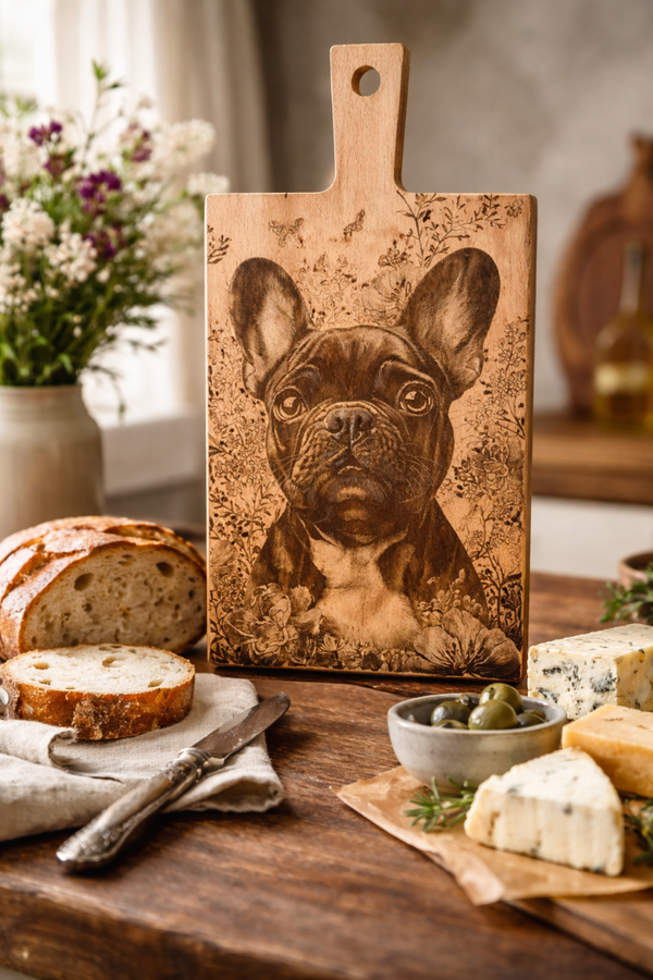 Franse Bulldog plank