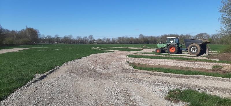 Het puin ligt op zijn plek.