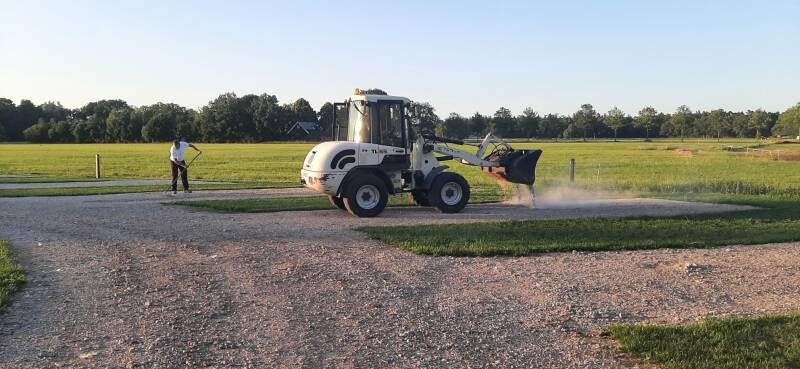 Aanbrengen van de toplaag