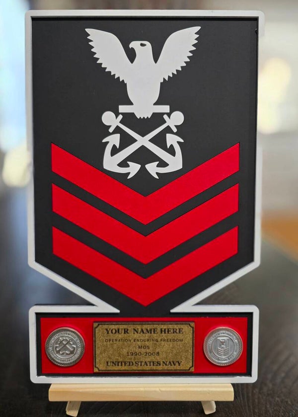 Custom military rank signs