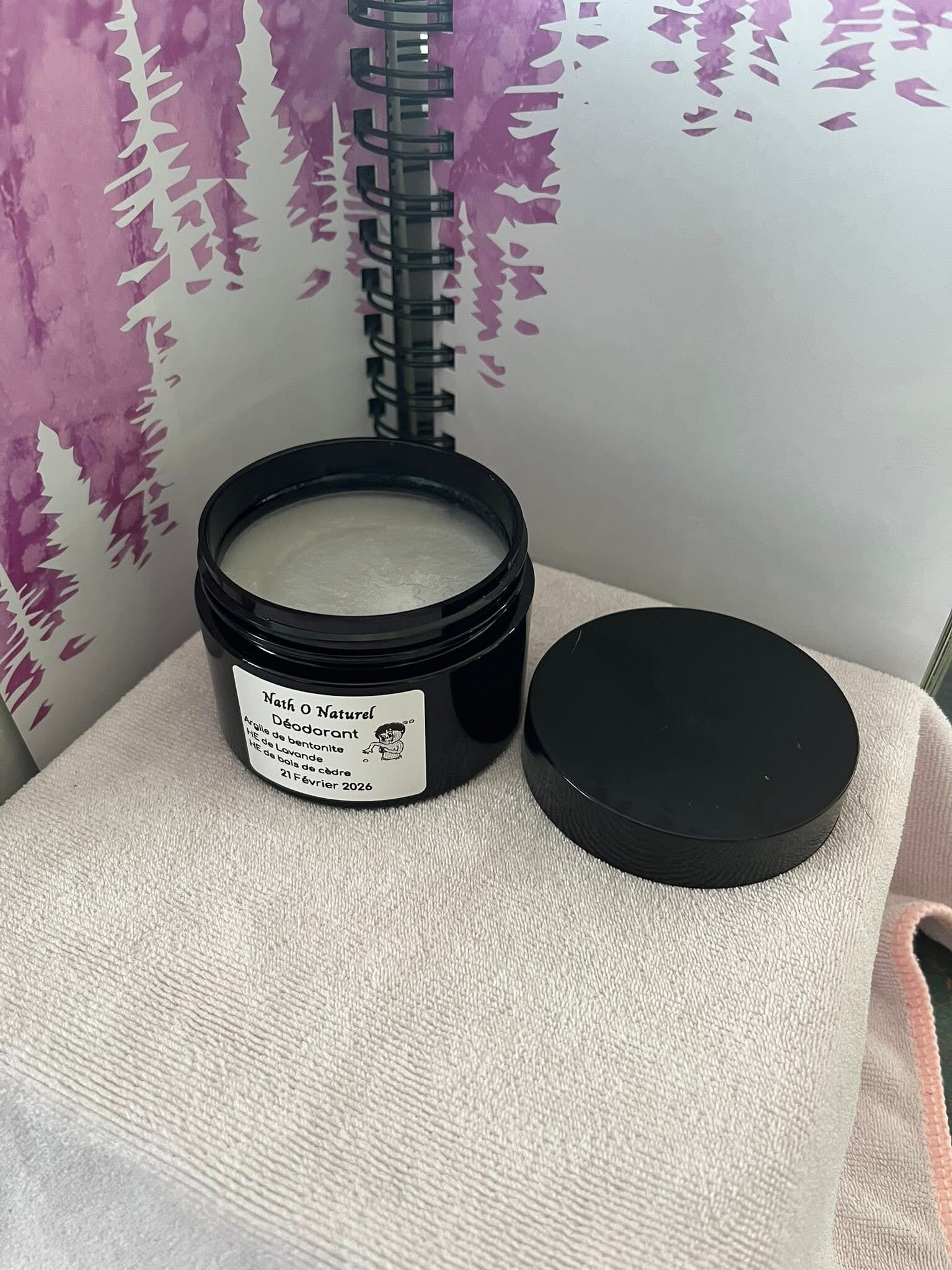 Déodorant argile de bentonite, lavande & bois de cèdres