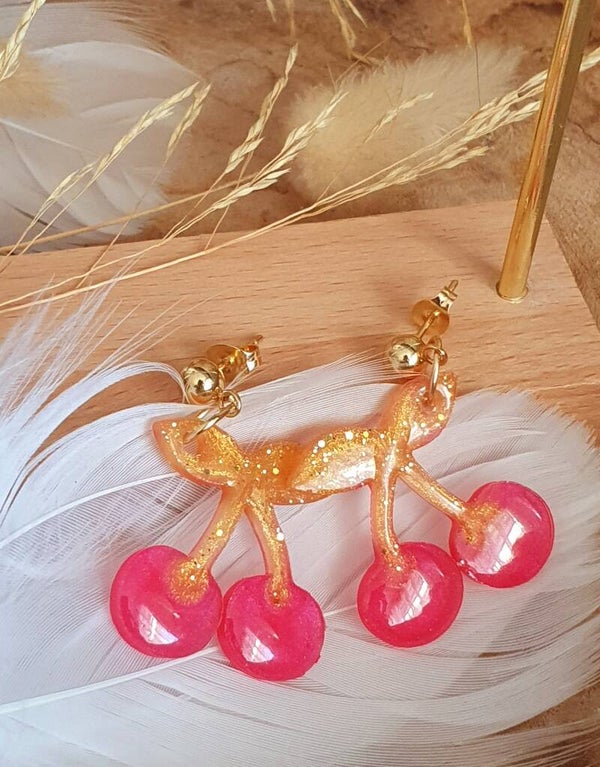 Boucles d'oreilles Cherry