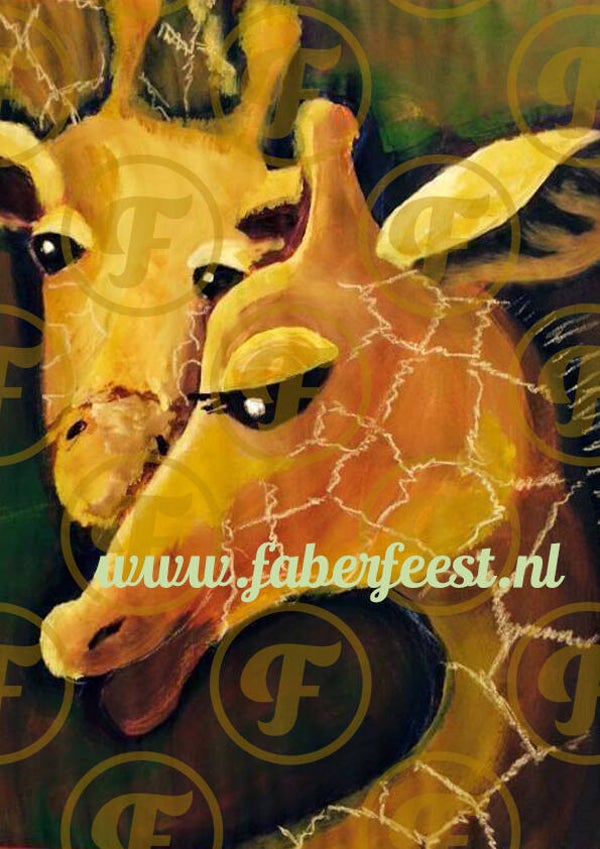 Giraffe couple origineel