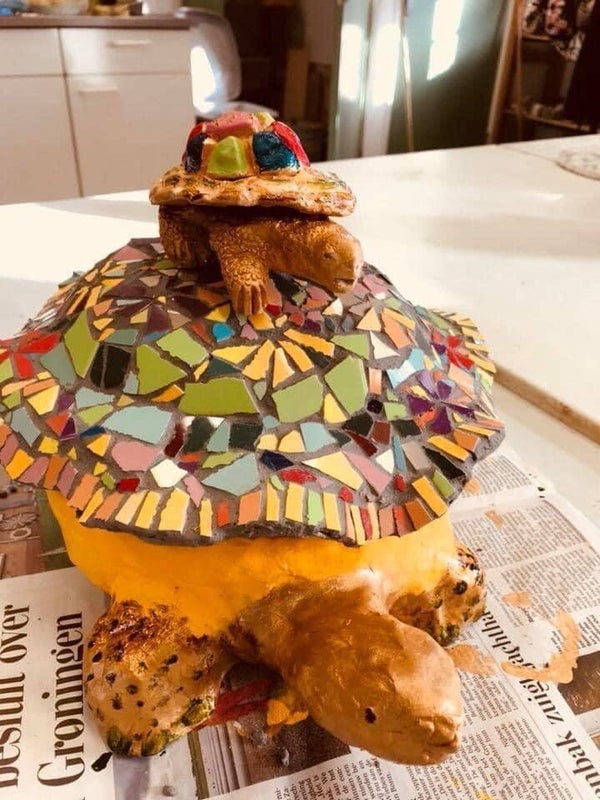 Schildpad schaal mozaiek