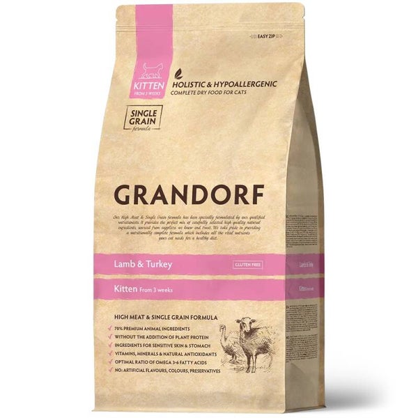 Grandorf kat Lam en Kalkoen Kitten