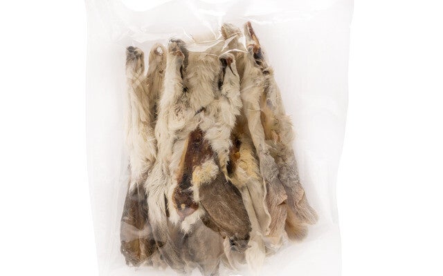 Konijnenoor met vacht