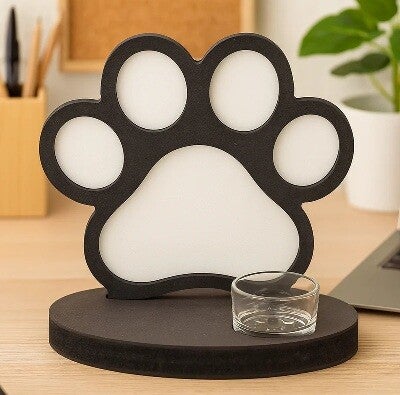 waxinelichthouder met hondenpoot