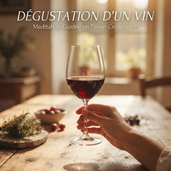 méditation, dégustation de vin en pleine conscience (14 minutes)