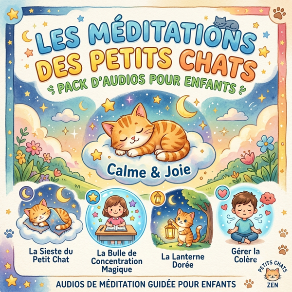 pack enfant de - 12 ans: 4 audios (env.5 min par audio)