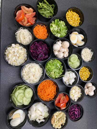 Koude groenten en bijgerechten à la carte