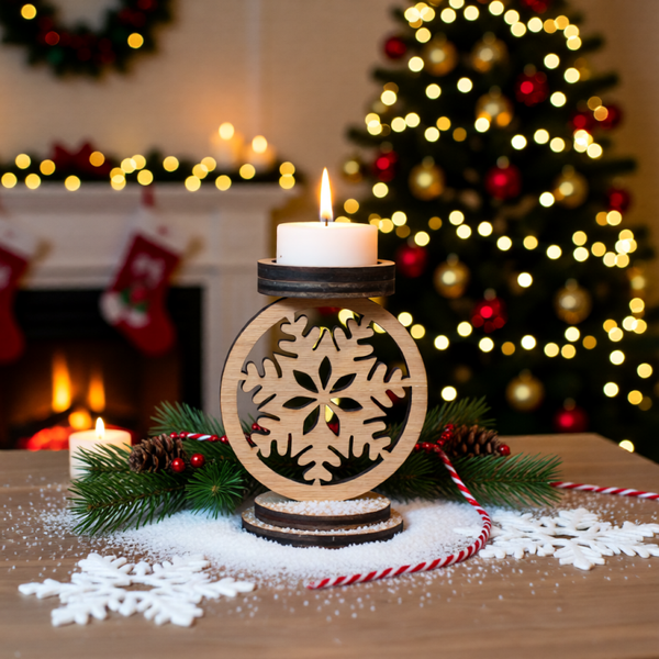 Candle Holder Snowlake