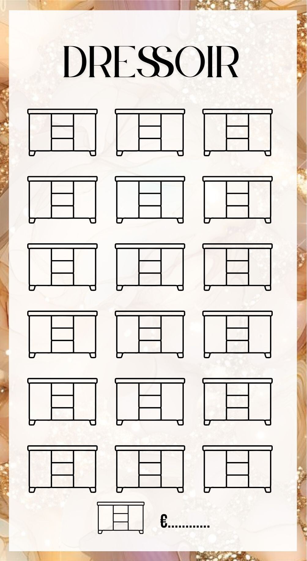Dressoir Challenge A6 Formaat