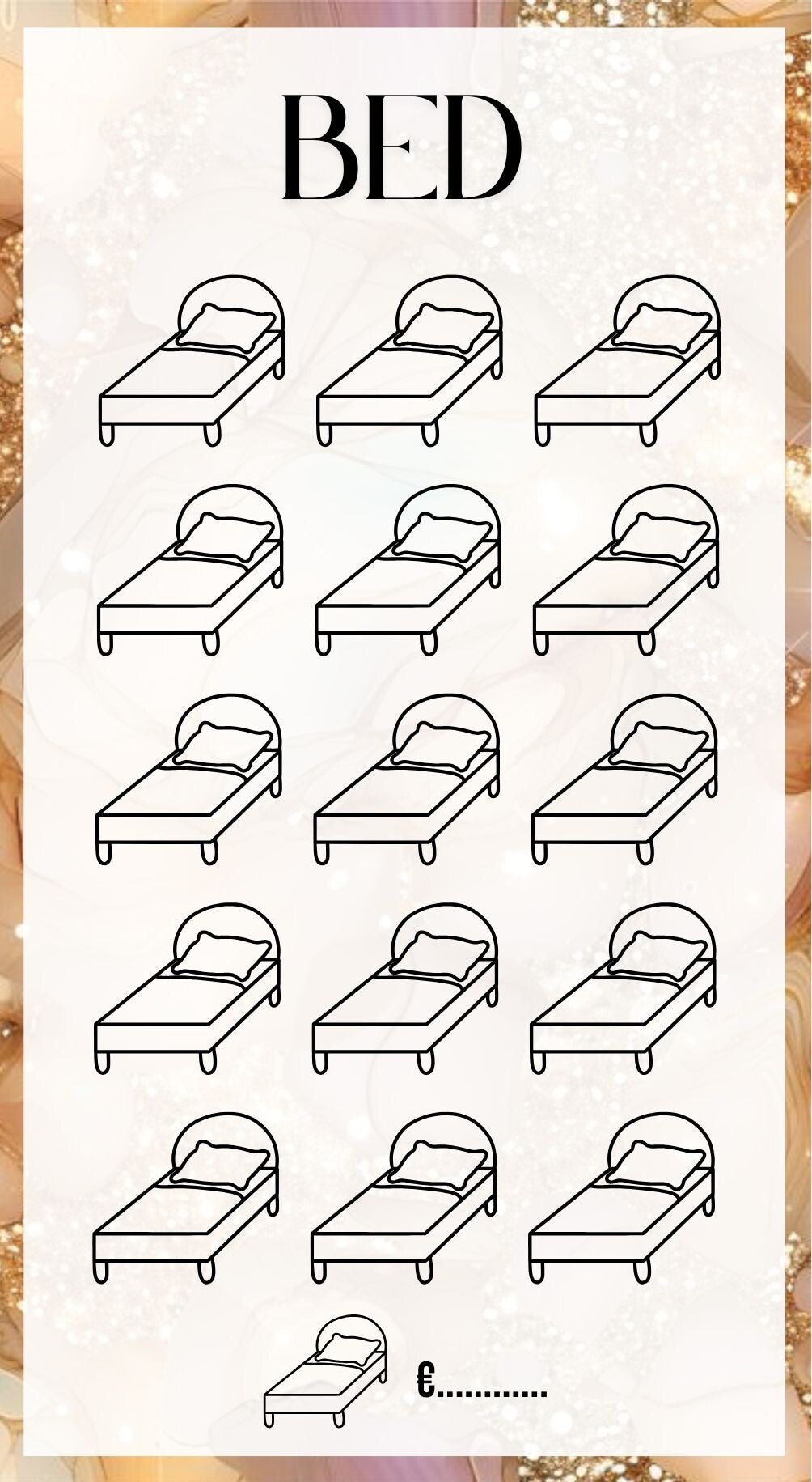 Bed Challenge A6 Formaat