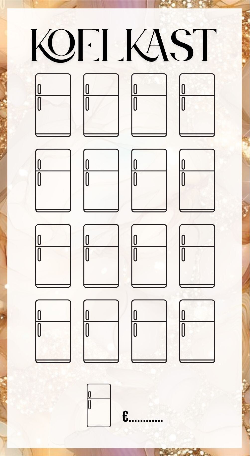 Koelkast Challenge A6 Formaat