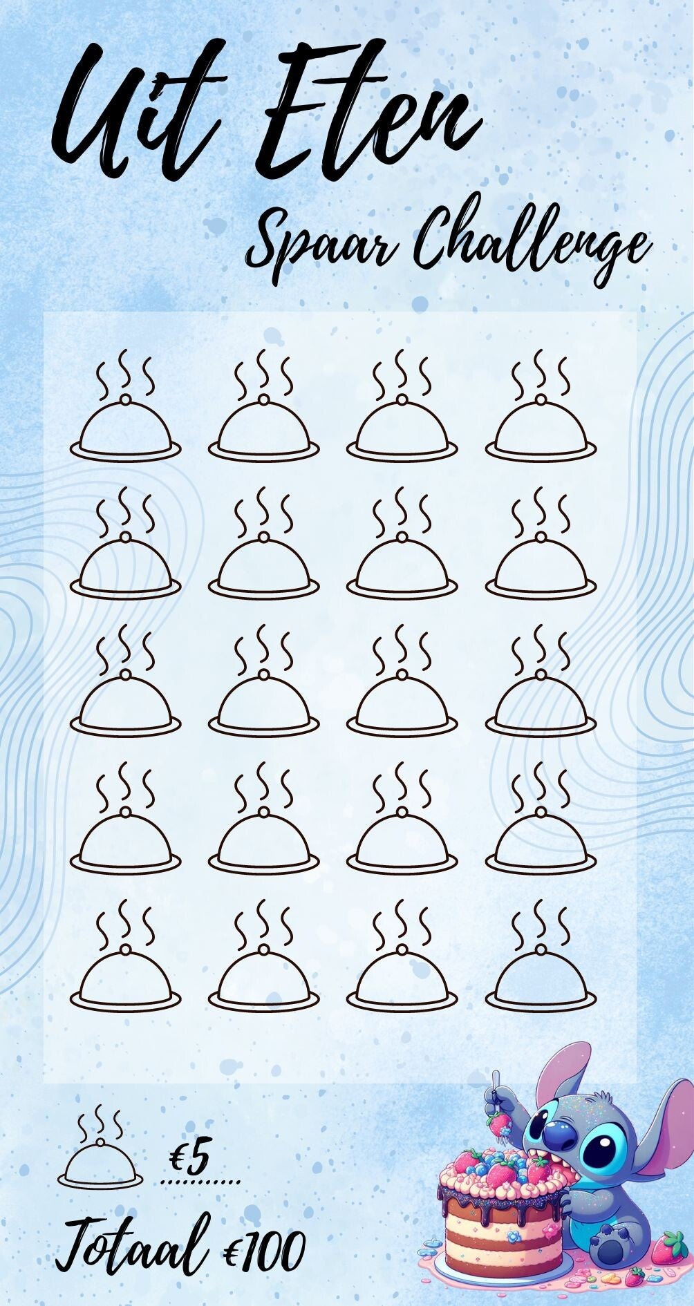 Uit Eten Spaar Challenge Stitch