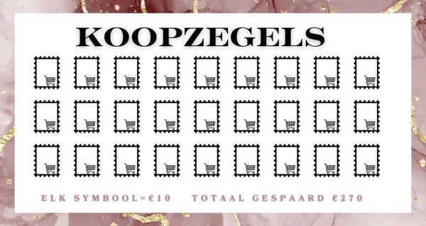 Koopzegels Marble Brown Gold