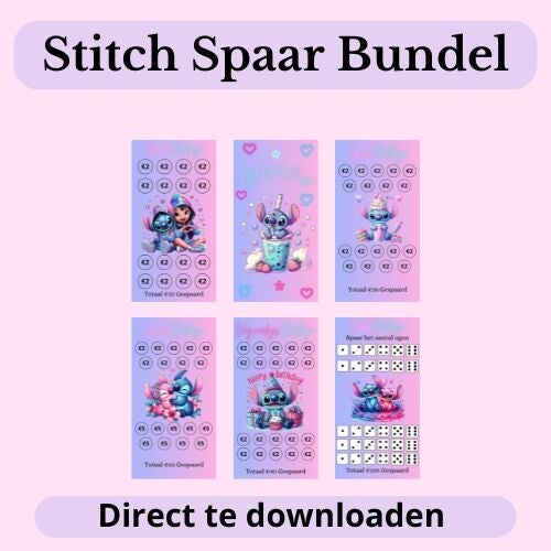Stitch Spaarbundel Blue/Pink
