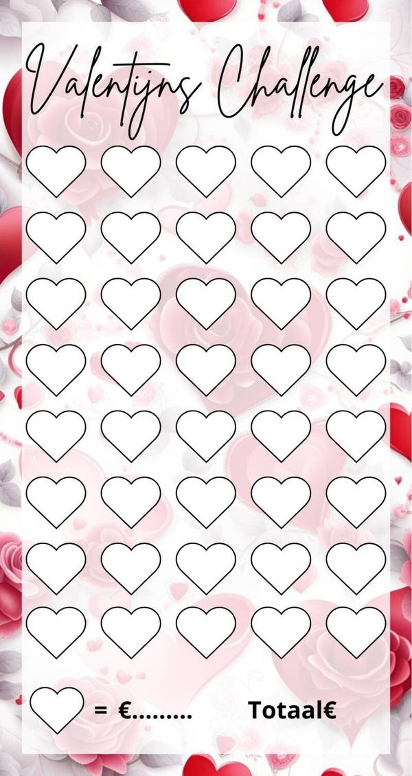 Valentijns Challenge Hart Rose