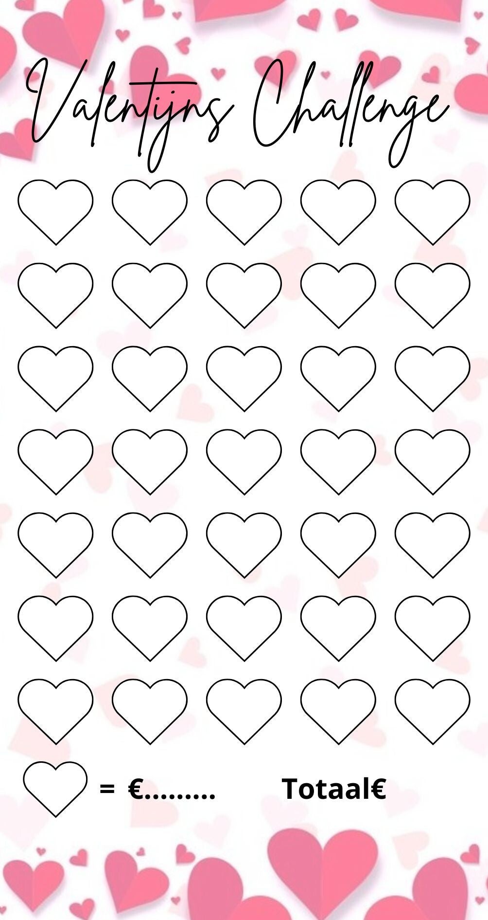 Valentijns Challenge Hart