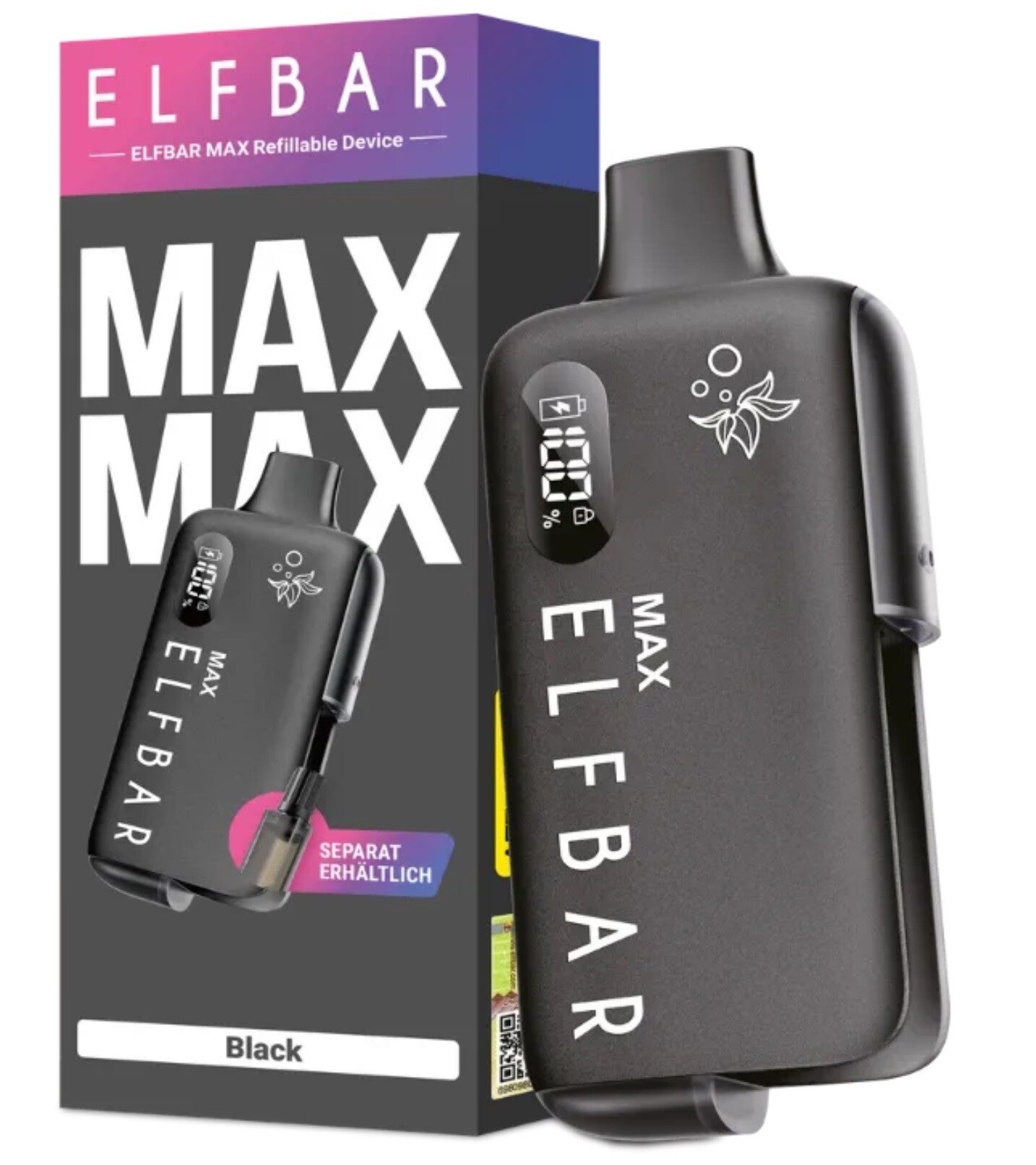 Elfbar Max Pod System wiederbefüllbar Akku Box Mod Box wiederbefüllbar