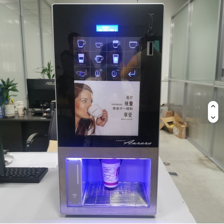 Sapoe Automatische Espresso maschine, eingebauter Milch auf schäumer und Tank, Touchscreen mit 12 Kaffees orten