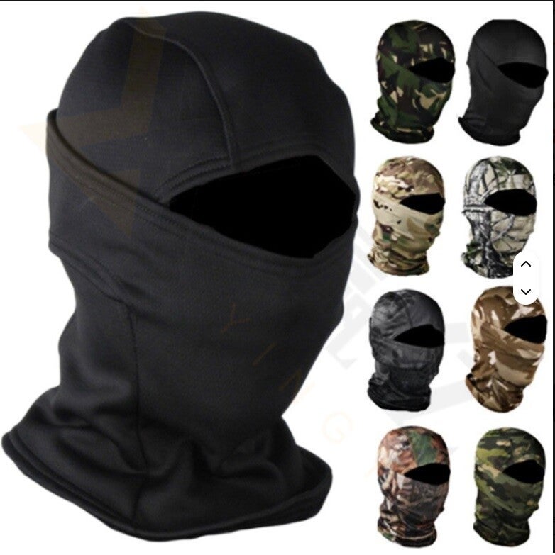 Sturmhaube Camouflage Maske Kapuze Gesichtsschutz Kopfbedeckung Tarnung Motorrad