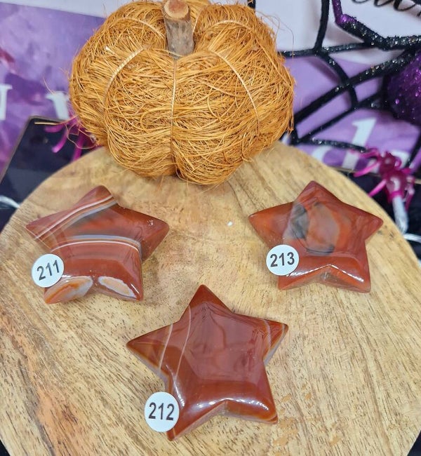 Étoile en Cornaline