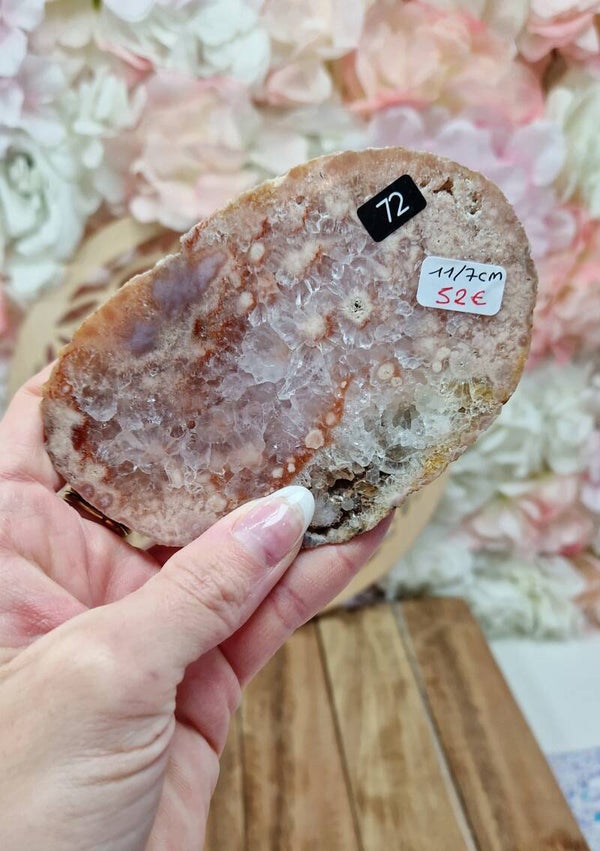 Tranche Améthyste /Agate fleur au choix