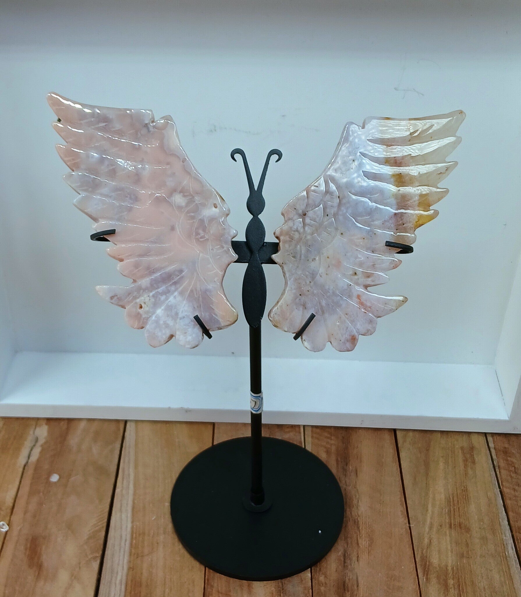 Papillon en agate fleur