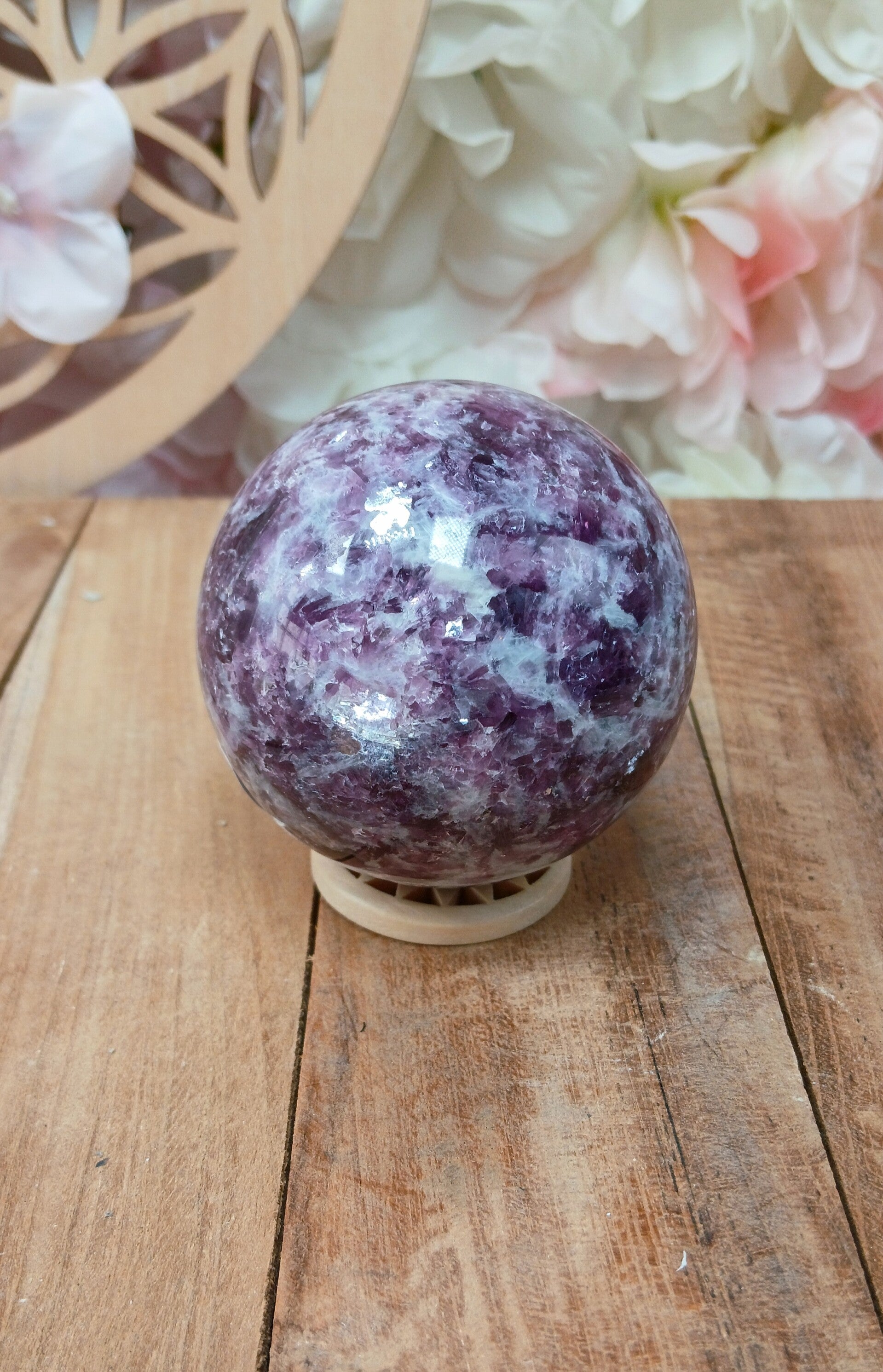 Sphère de Lepidolite Mica