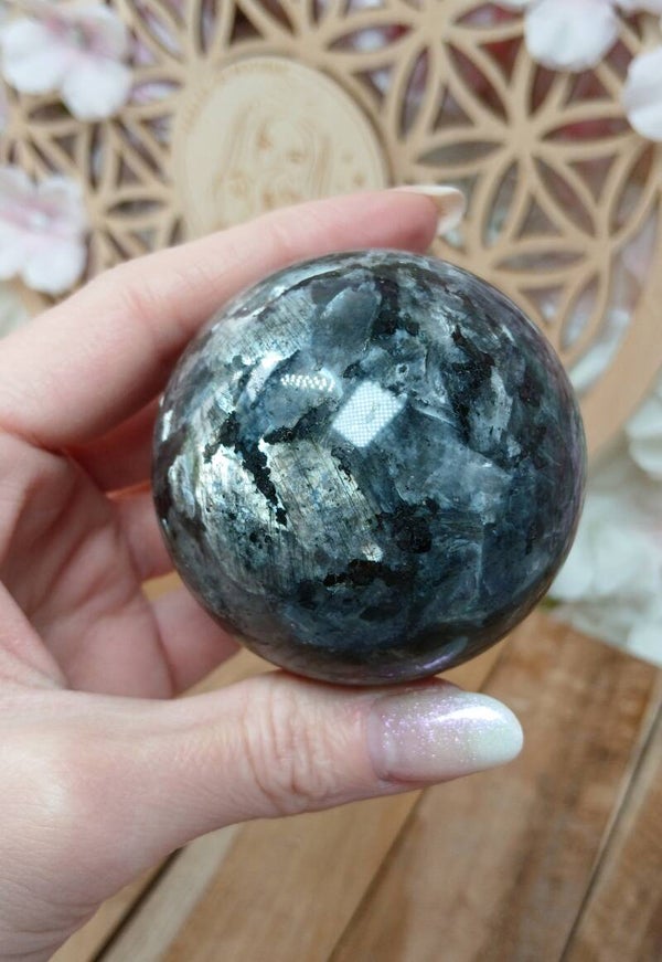 Sphère en Larvikite