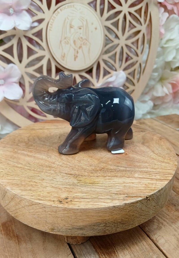 Éléphant en agate 6