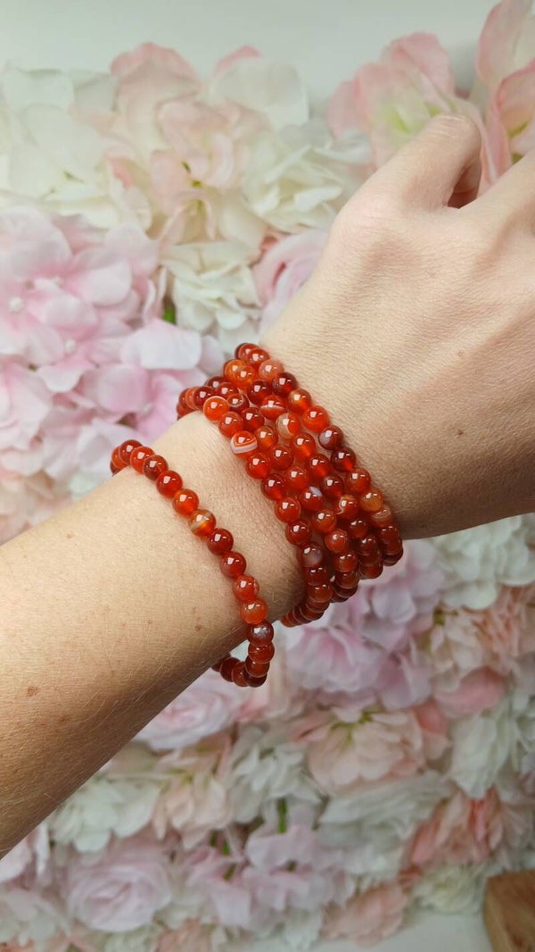 Bracelet en Cornaline joie et dynamisme