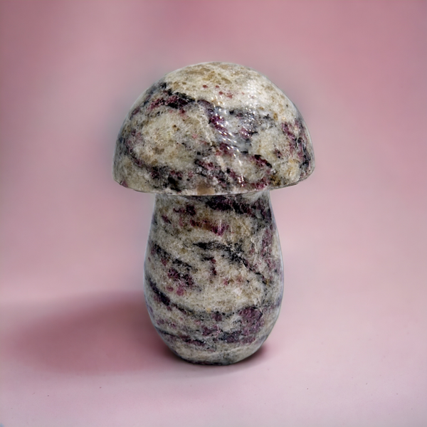 Champignon de Tourmaline Rose