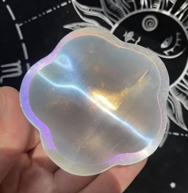 Mini coupelle fleur Sélénite Aura