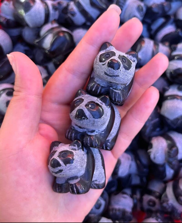 Panda en Obsidienne