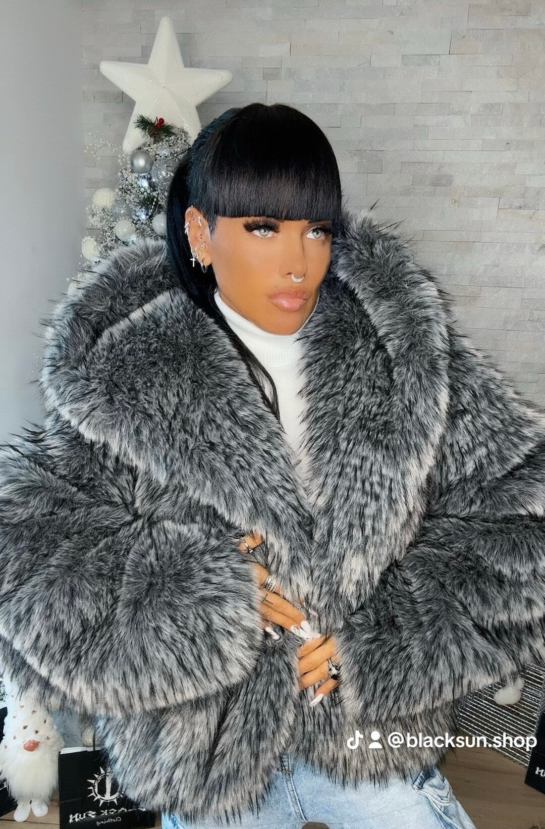 PELLICCIA eco ALASKA grigio scuro