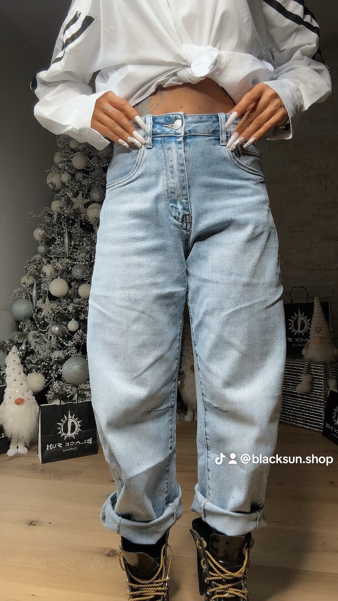 JEANS BARREL  light blue
