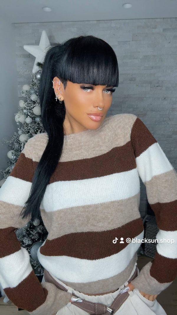 MAGLIA FUN RIGA choco