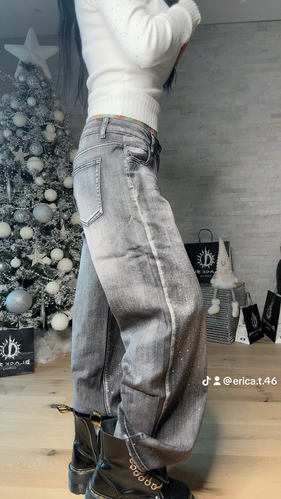 JEANS DIAMANTATO grey