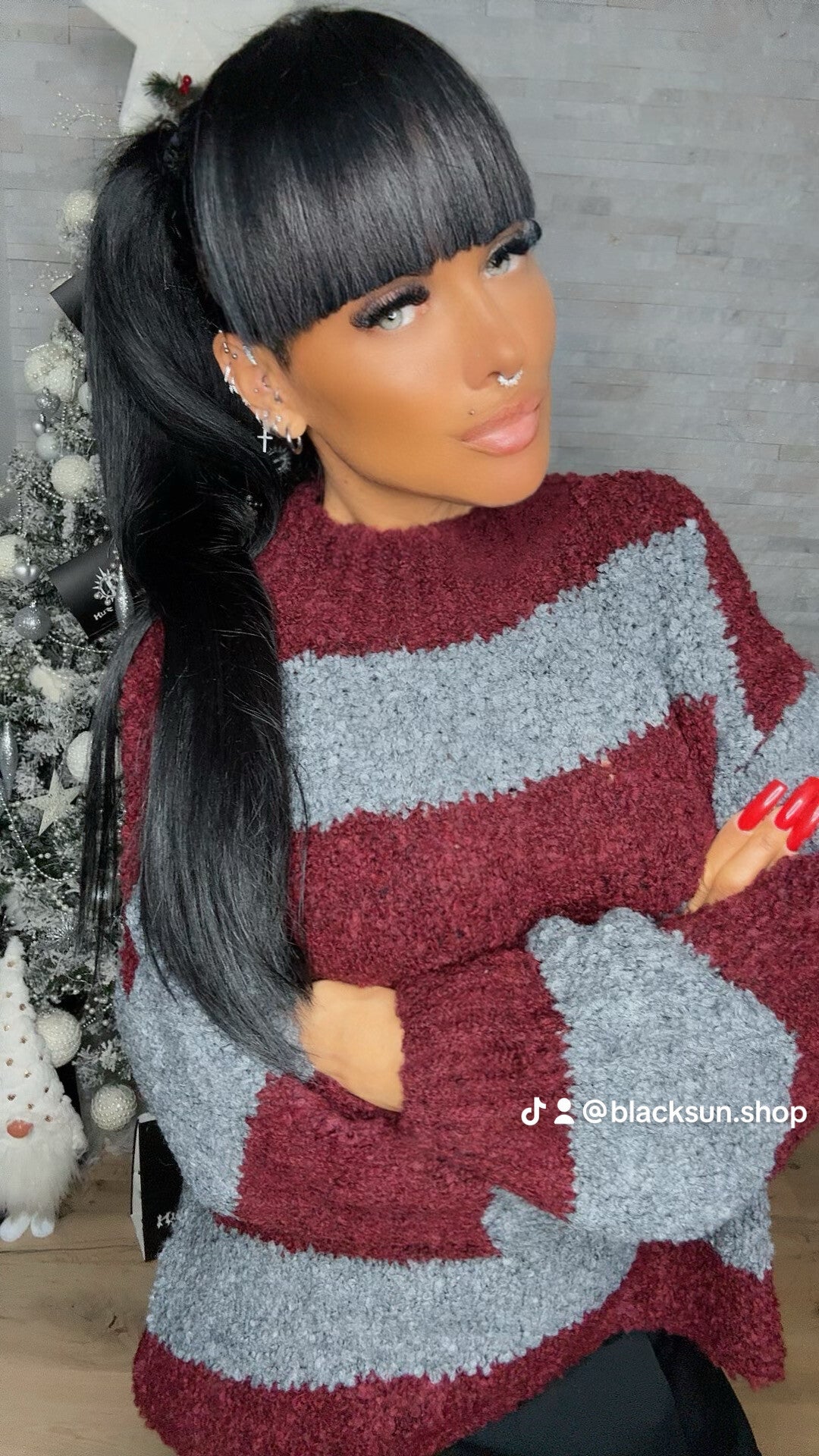 MAGLIONE NUVOLA bordeaux