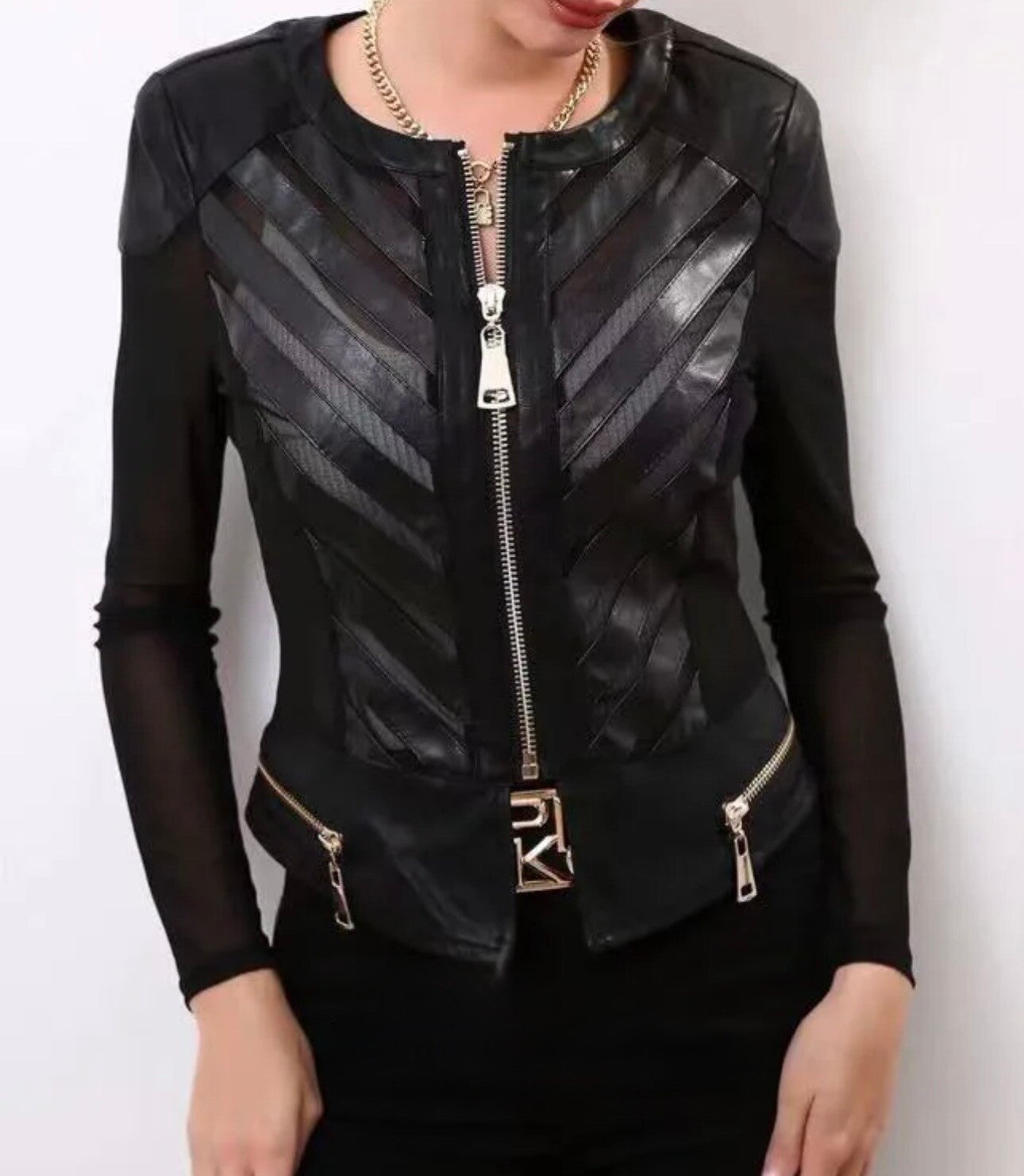 BLAZER slim ECOPELLE nero