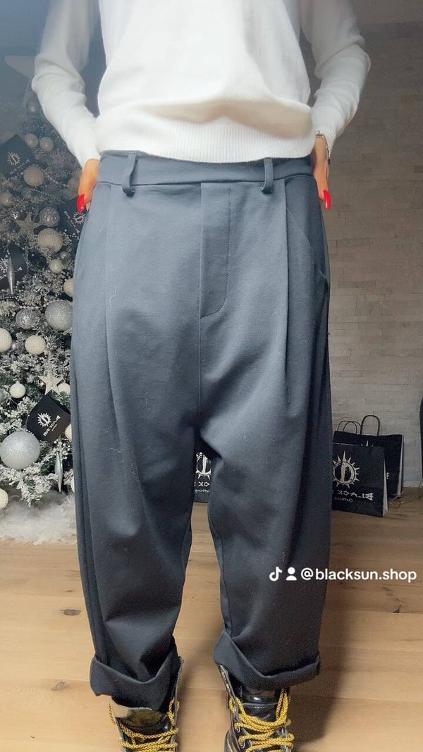 PANTALONE CAVALLO BASSO nero