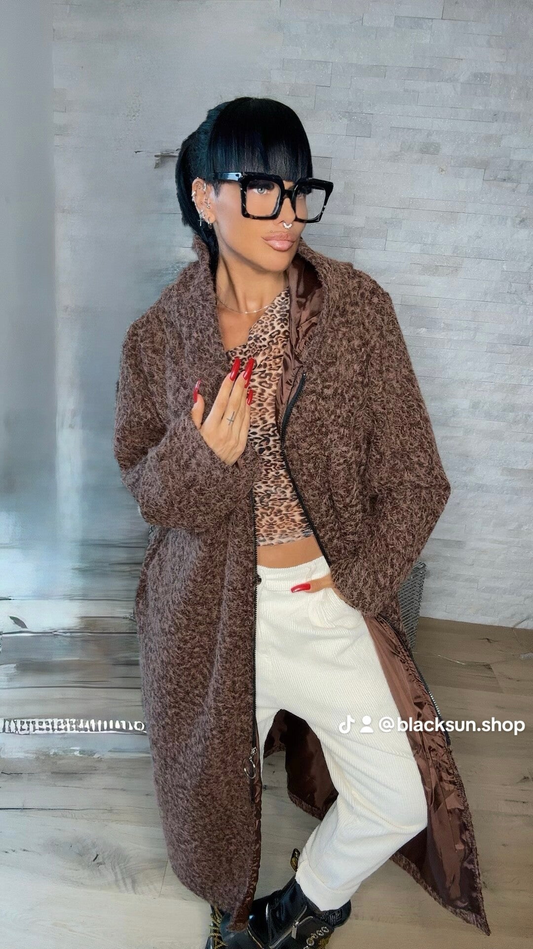 CAPPOTTO LUNGO OVERSIZE choco