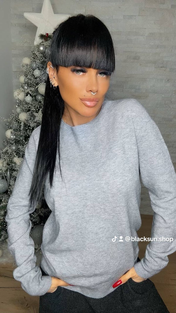 MAGLIA GIROCOLLO MORBIDA grigio