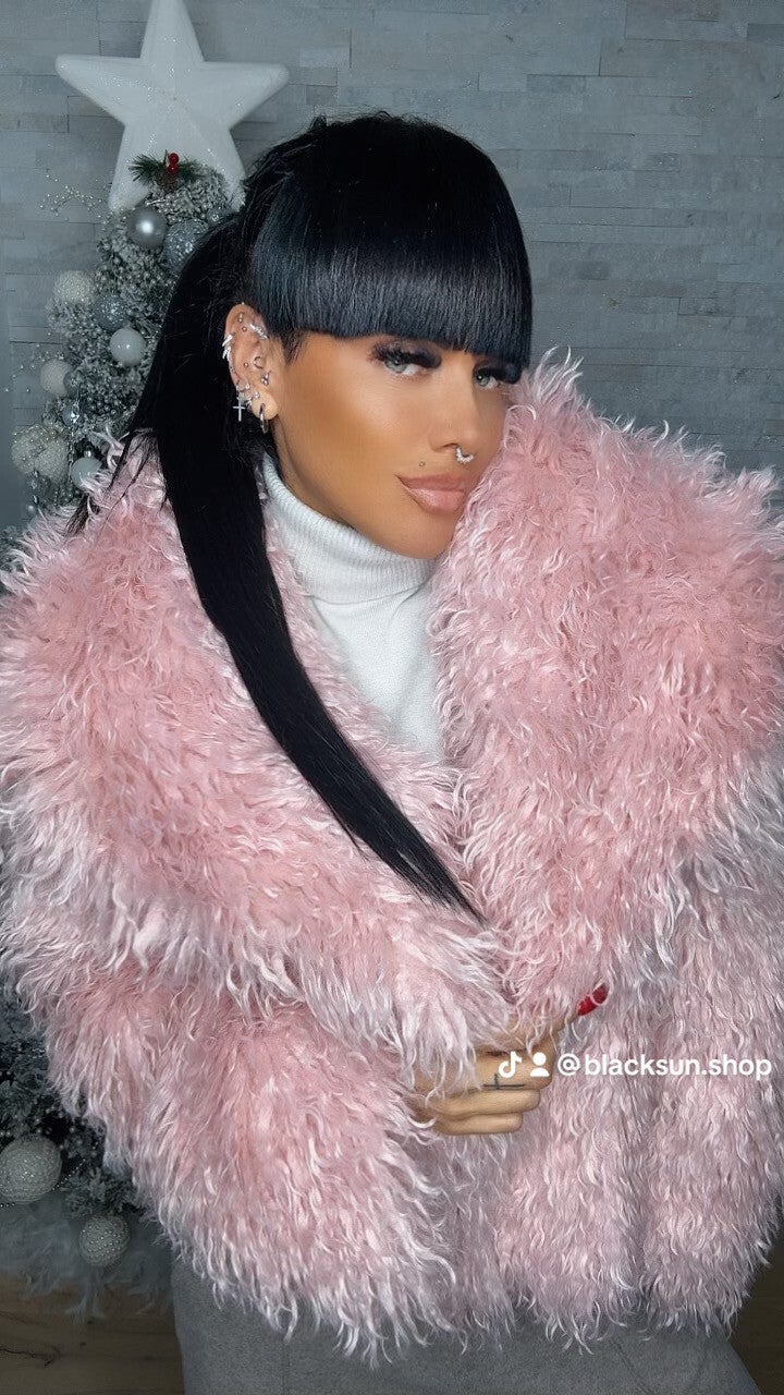 PELLICCIA eco MONGOLIA rosa