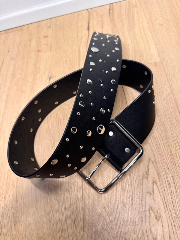 CINTURA BORCHIE Nero
