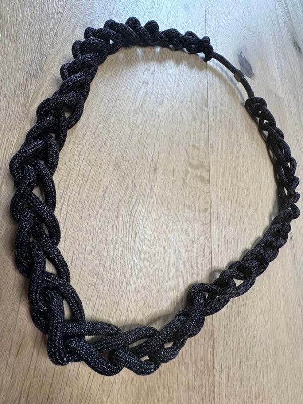 COLLANA TRECCIA NERO