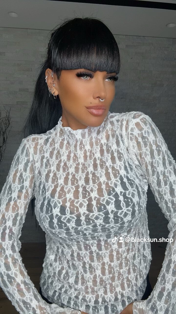 LUPETTO PIZZO bianco