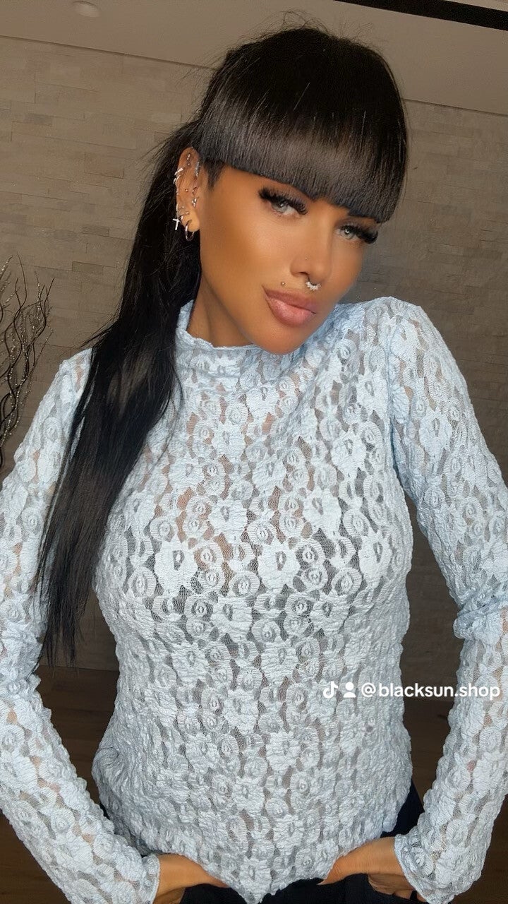 LUPETTO PIZZO azzurro